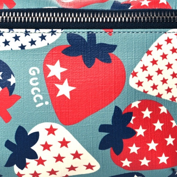 New GUCCI Strawberry Star Print children’s Fanny pack waist Belt Bag - Picture 7 of 11